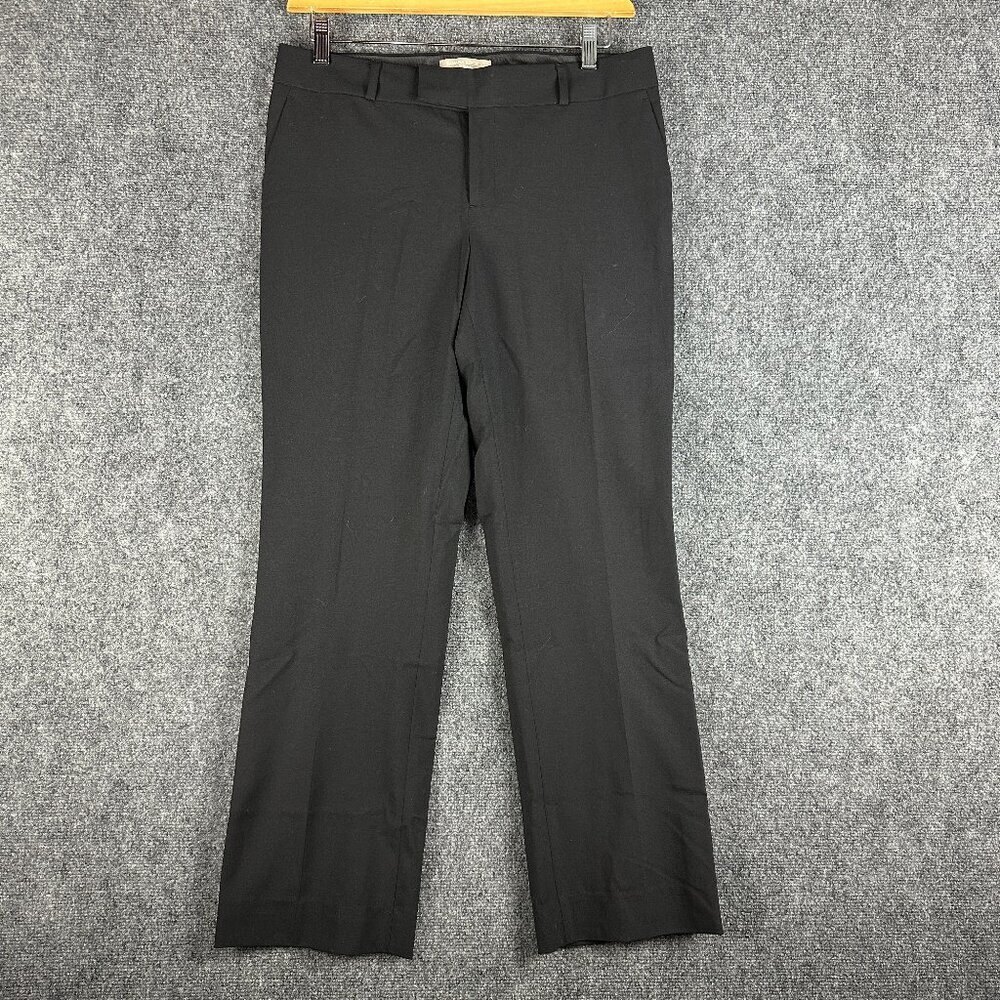 Banana Republic Pants Womens 8 Martin Fit Black Wool Stretch Lined Pockets